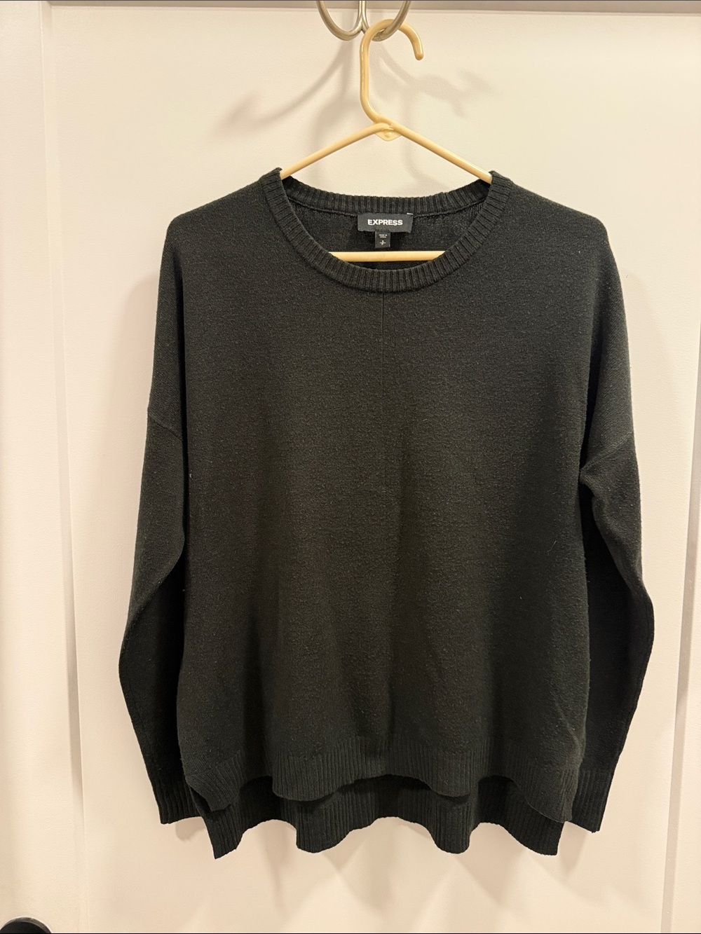 Express Black Crewneck Pullover Sweater